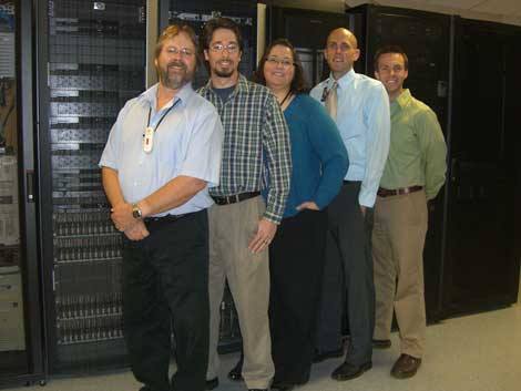 Brookings Health System's information management staff. From left: Dan Flaskey, Michael Vaughn, Erica Knippling, Brian Sterud, Ryan Wuellner