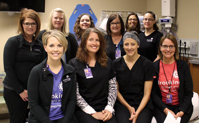 For the fourth consecutive year Brookings Health System has been recognized by WomenCertified, Inc. as one of America’s Best Hospitals for Emergency Care. Pictured are members of Brookings Health System’s emergency department team. Back row, from left: Chelsey Sundberg, Jessica Prouty, Tara Rodriguez, Deb Conatser, Laurinda Jacobsen, Sue Bjordal. Seated, from left: Ashley Baszler, Sandra Minter, Becka Foerster, Karen Weber.