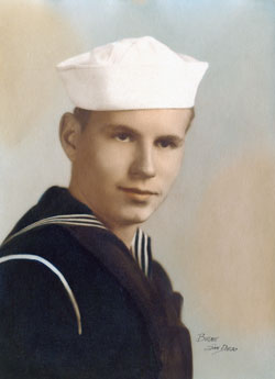 Henry Buchholtz of Aurora served in the Navy as a cook aboard the U.S.S. New Orleans during World War II. Before he passed away this past July, he was able to see pictures of and revisit memories about his ship thanks to Veteran-to-Veteran Volunteer Roger Brown and the We Honor Veterans program offered by Brookings Health System Hospice.