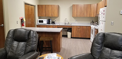 Living quarters in the Ambulance Station & Education Center