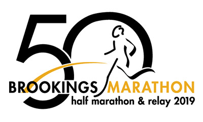 Brookings Marathon 50 Year Logo