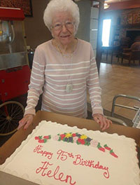 Helen on her 95th birthday