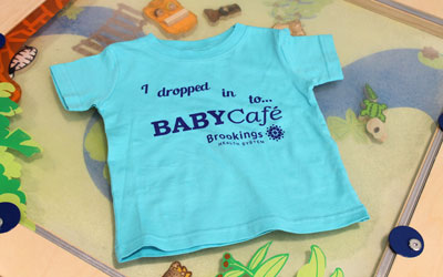 New Beginnings Baby Café graduates will receive a free t-shirt during Baby Café’s second anniversary celebration on Thursday, Oct. 12 at Brookings Hospital. New Beginnings Baby Café is a free, drop-in breastfeeding support session for nursing and expecting mothers that helps breastfeeding mothers in all aspects of nursing.