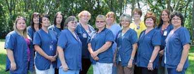 Brookings Health System’s home health services staff has consistently performed in top 25 percent of home health services nationwide. Pictured are: Back Row (left to right): Randi Bauman, Sheila Sachariason, Shelley Hagenson, Beth Nemmers, Lynne Kaufmann, Lisa Hartenhoff; Front Row: Ashley Bohman, Shelly Deknikker, Jan Olson, Nina Nordbye, Shari Kleinjan, Deb Prodoehl, Julie Henry. Not pictured are Caryn Clemetson, Lisa Malone, Deb Moore, Lynette Richarz, Katie Theodosopoulos, and Julie VandeWeerd.